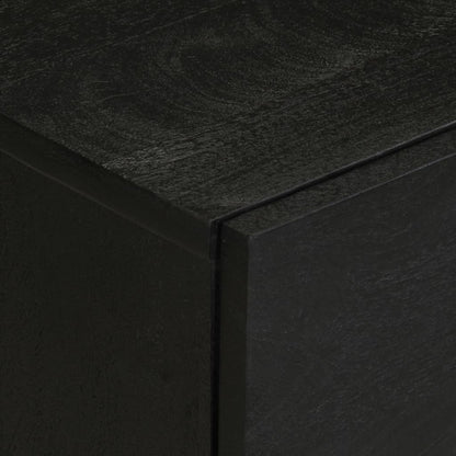 vidaXL Bedside Cabinet Black 50x33x62 cm Engineered Wood