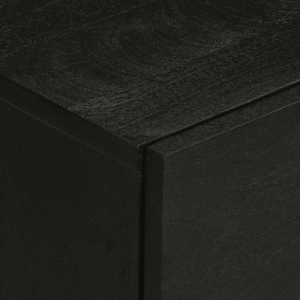 vidaXL Bedside Cabinet Black 50x33x62 cm Engineered Wood