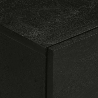 vidaXL Bedside Cabinet Black 50x33x62 cm Engineered Wood