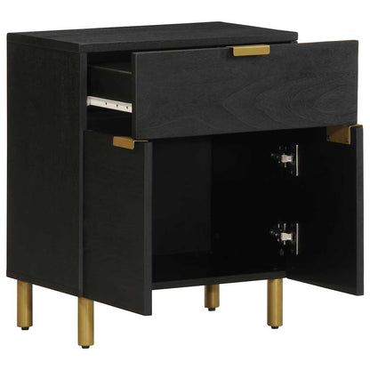 vidaXL Bedside Cabinet Black 50x33x60 cm Engineered Wood