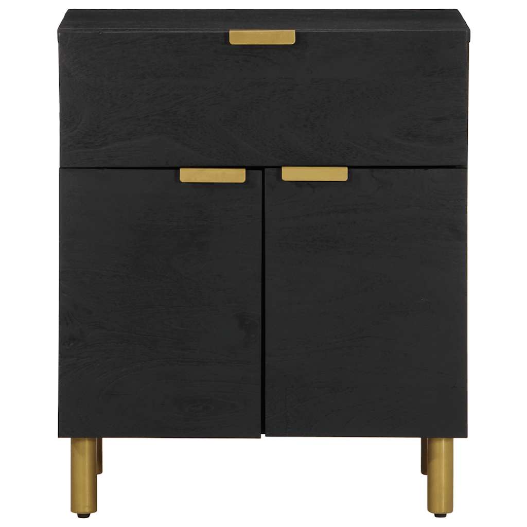 vidaXL Bedside Cabinet Black 50x33x60 cm Engineered Wood