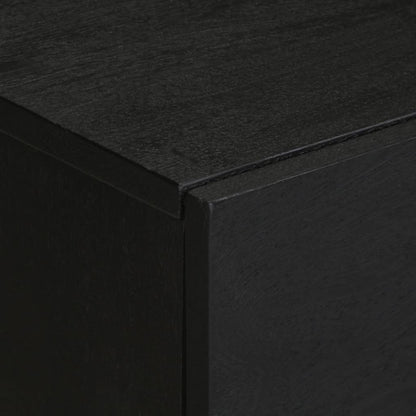 vidaXL Bedside Cabinet Black 50x33x60 cm Engineered Wood
