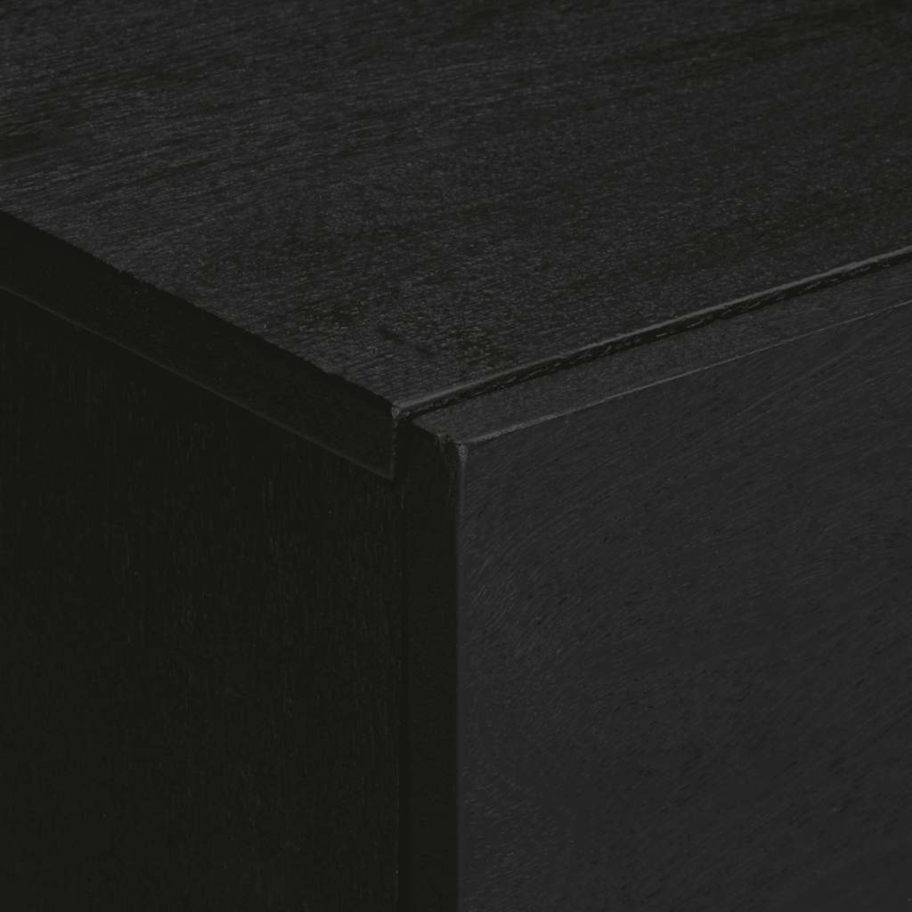 vidaXL Bedside Cabinet Black 50x33x60 cm Engineered Wood