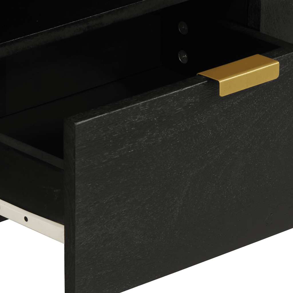 vidaXL TV Cabinet Black 105x33x46 cm Engineered Wood