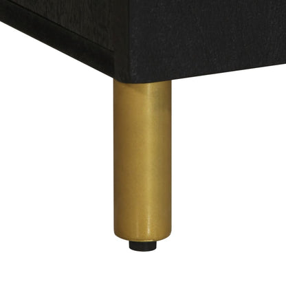 vidaXL TV Cabinet Black 105x33x46 cm Engineered Wood