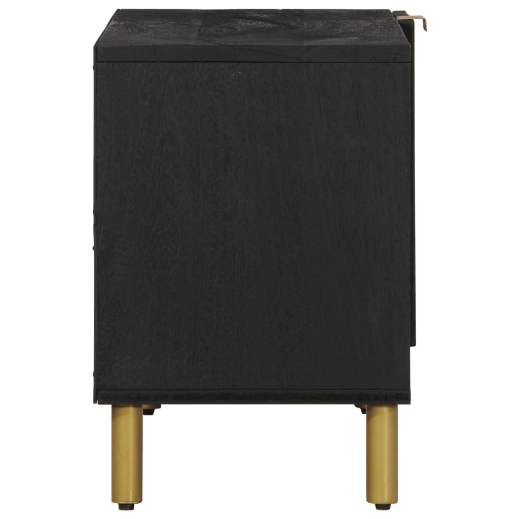 vidaXL TV Cabinet Black 80x33x46 cm Engineered Wood