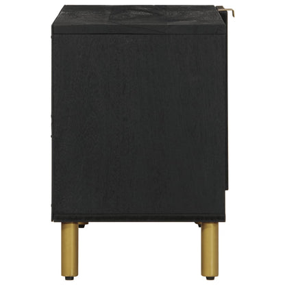 vidaXL TV Cabinet Black 80x33x46 cm Engineered Wood