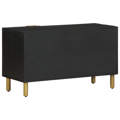 vidaXL TV Cabinet Black 80x33x46 cm Engineered Wood