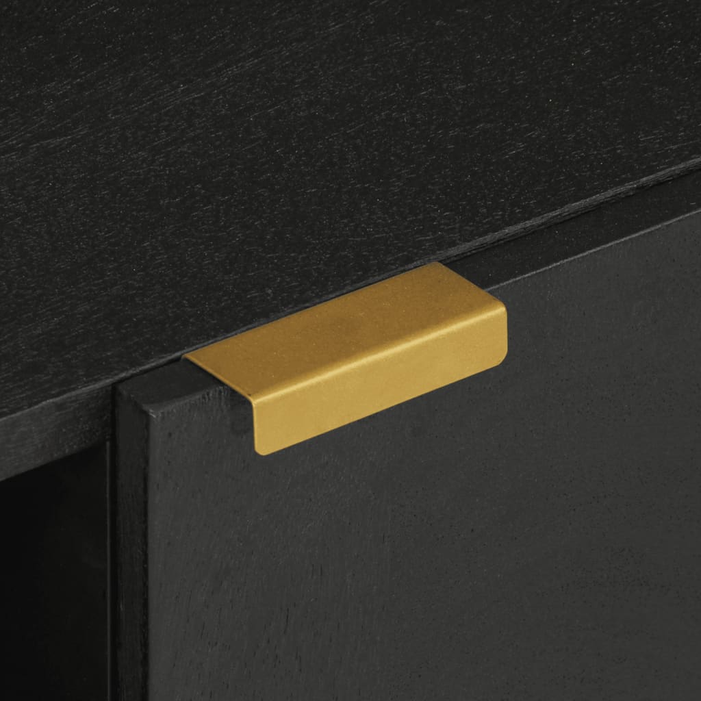 vidaXL TV Cabinet Black 80x33x46 cm Engineered Wood