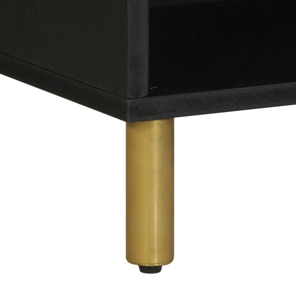 vidaXL TV Cabinet Black 80x33x46 cm Engineered Wood