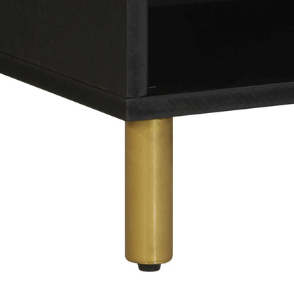 vidaXL TV Cabinet Black 80x33x46 cm Engineered Wood