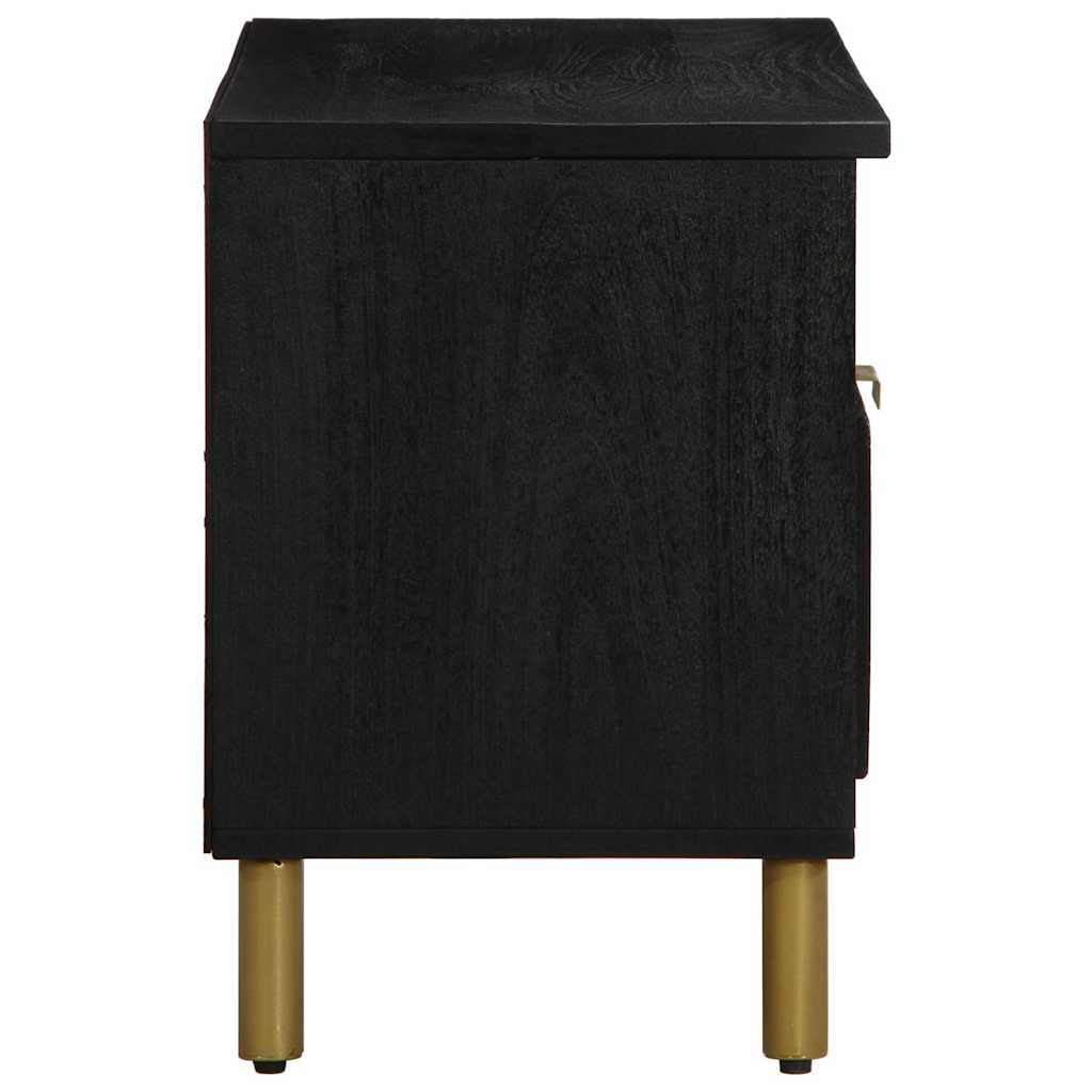 vidaXL TV Cabinet Black 80x33x46 cm Engineered Wood