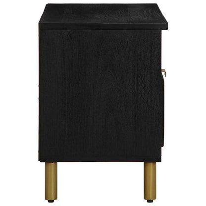 vidaXL TV Cabinet Black 80x33x46 cm Engineered Wood