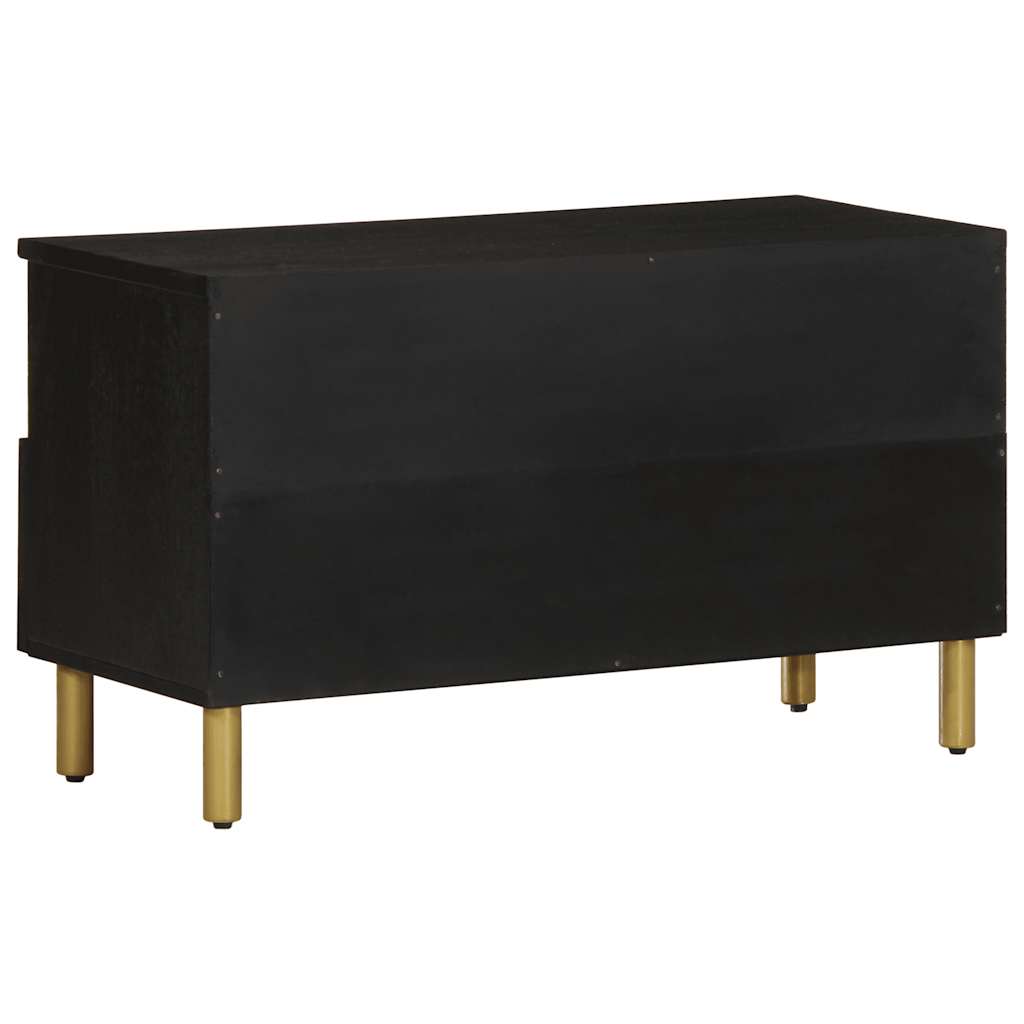 vidaXL TV Cabinet Black 80x33x46 cm Engineered Wood