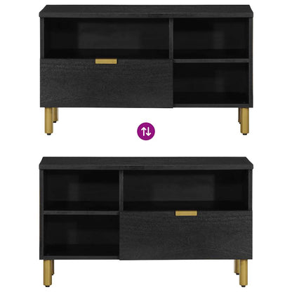 vidaXL TV Cabinet Black 80x33x46 cm Engineered Wood