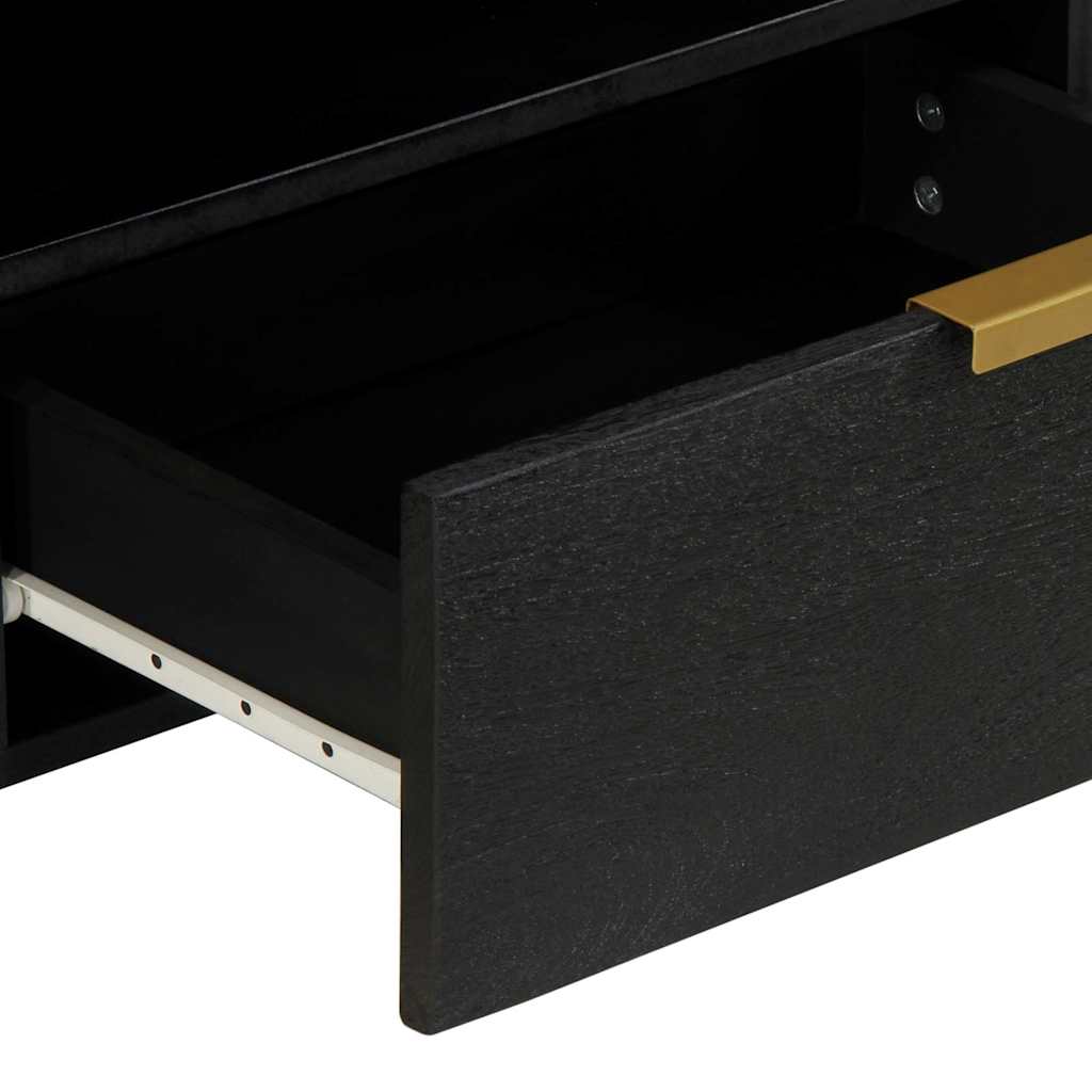 vidaXL TV Cabinet Black 80x33x46 cm Engineered Wood