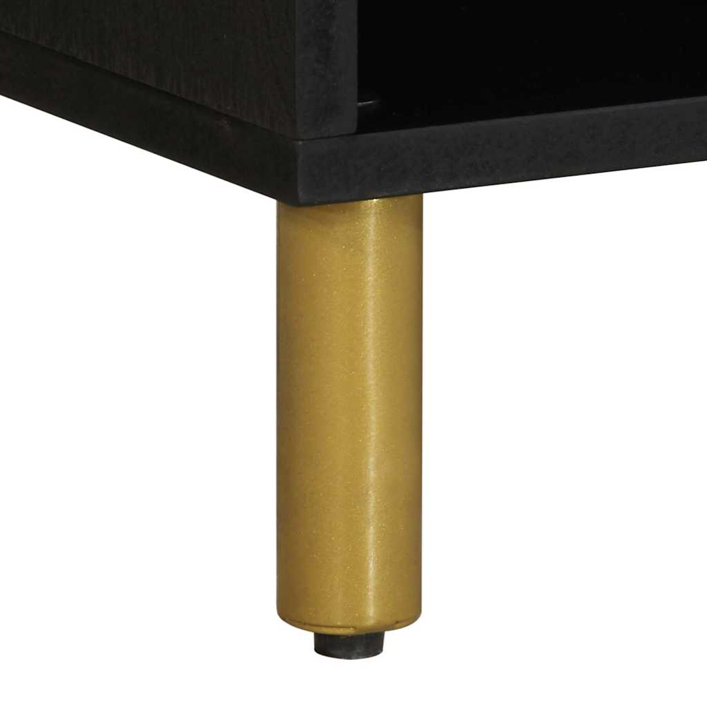 vidaXL TV Cabinet Black 80x33x46 cm Engineered Wood