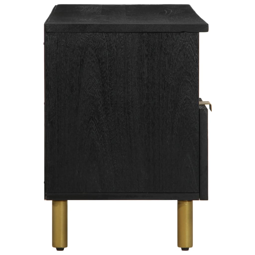 vidaXL TV Cabinet Black 100x33x46 cm Engineered Wood