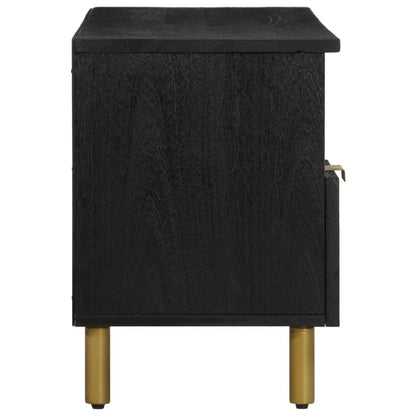 vidaXL TV Cabinet Black 100x33x46 cm Engineered Wood
