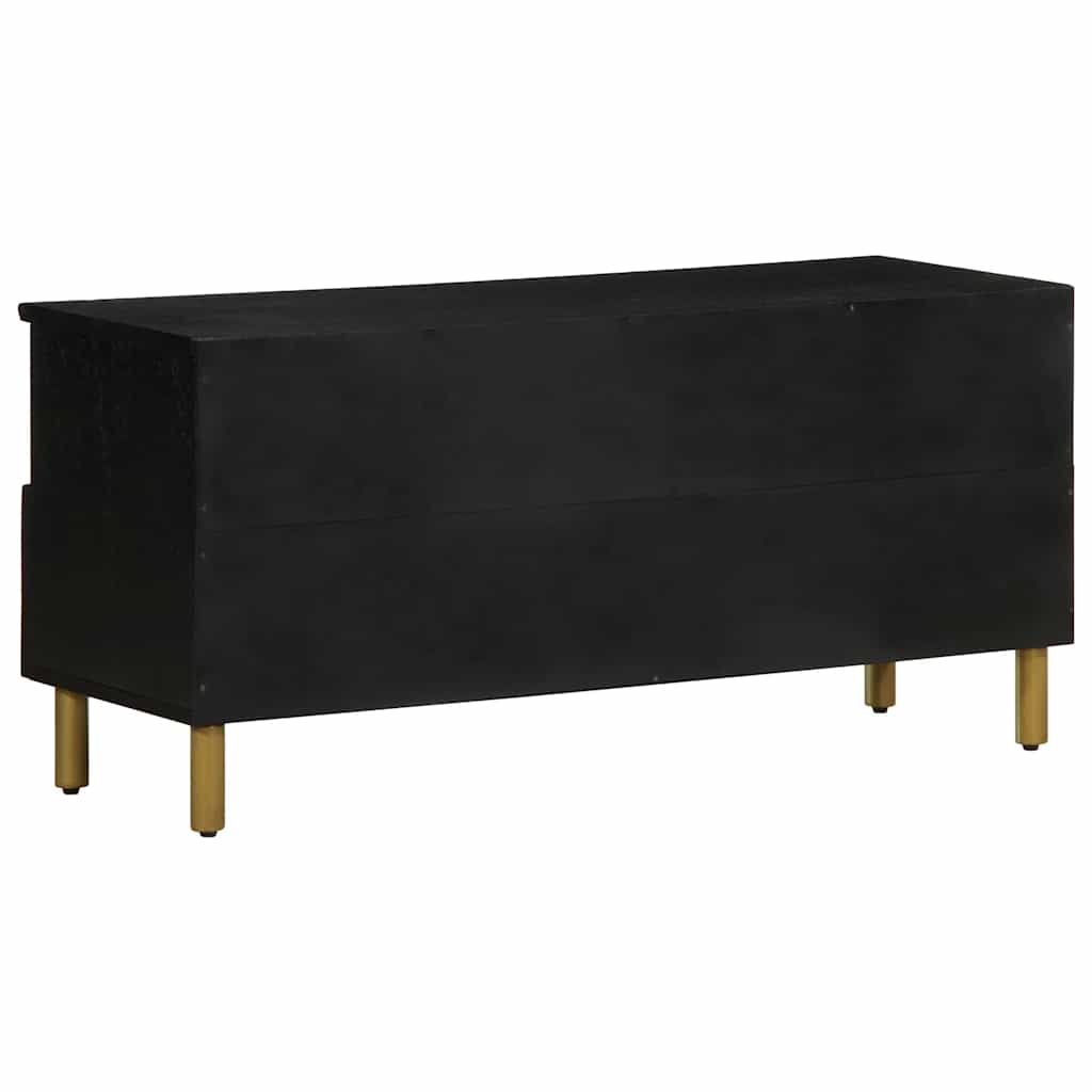 vidaXL TV Cabinet Black 100x33x46 cm Engineered Wood