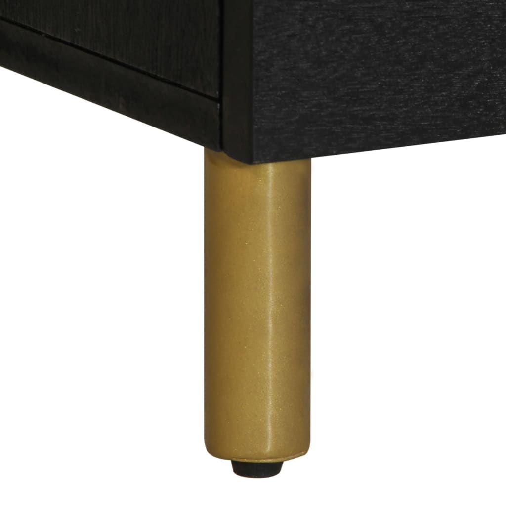 vidaXL TV Cabinet Black 100x33x46 cm Engineered Wood