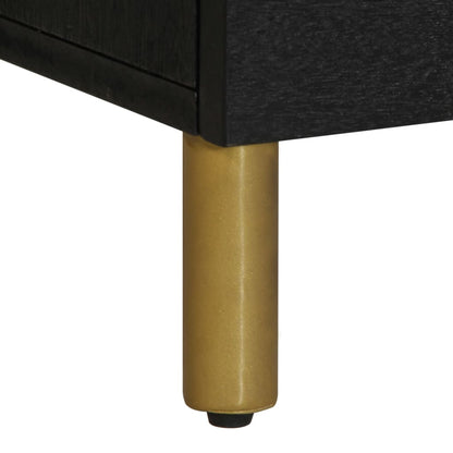 vidaXL TV Cabinet Black 100x33x46 cm Engineered Wood