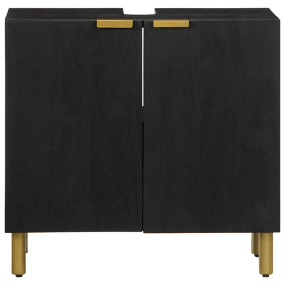 vidaXL Bathroom Sink Cabinet Black 62x33x58 cm Engineered Wood