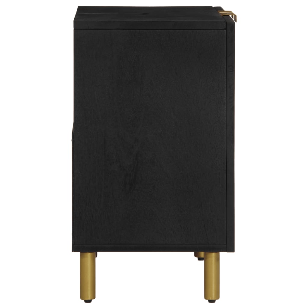 vidaXL Bathroom Sink Cabinet Black 62x33x58 cm Engineered Wood