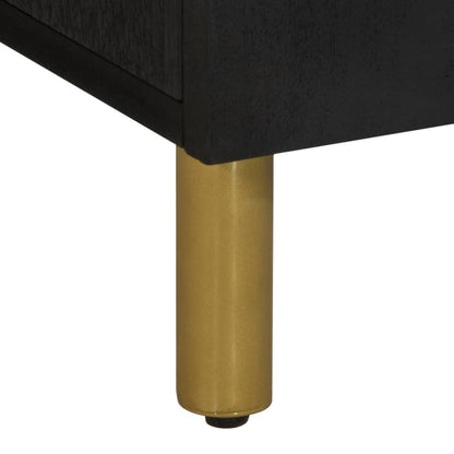 vidaXL Bathroom Sink Cabinet Black 62x33x58 cm Engineered Wood