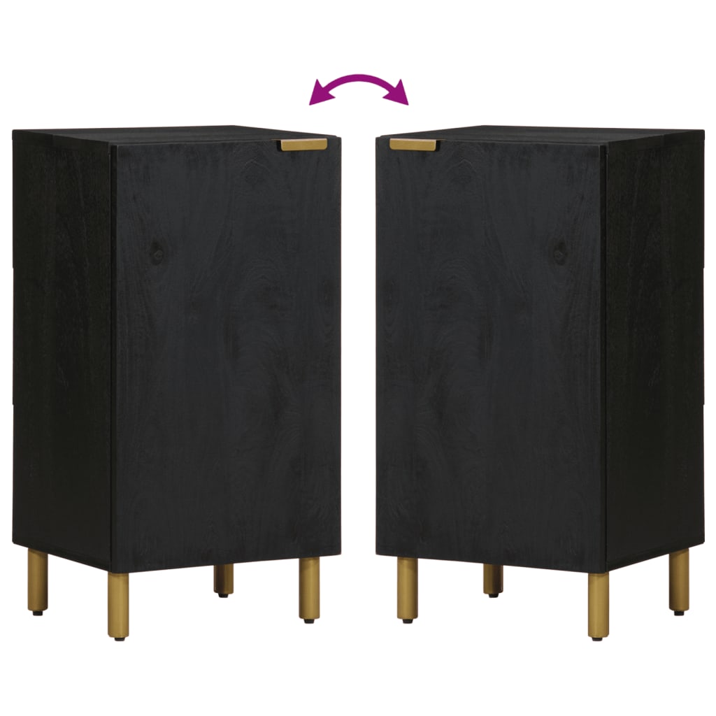 vidaXL Sideboard Black 40x33x75 cm Engineered Wood