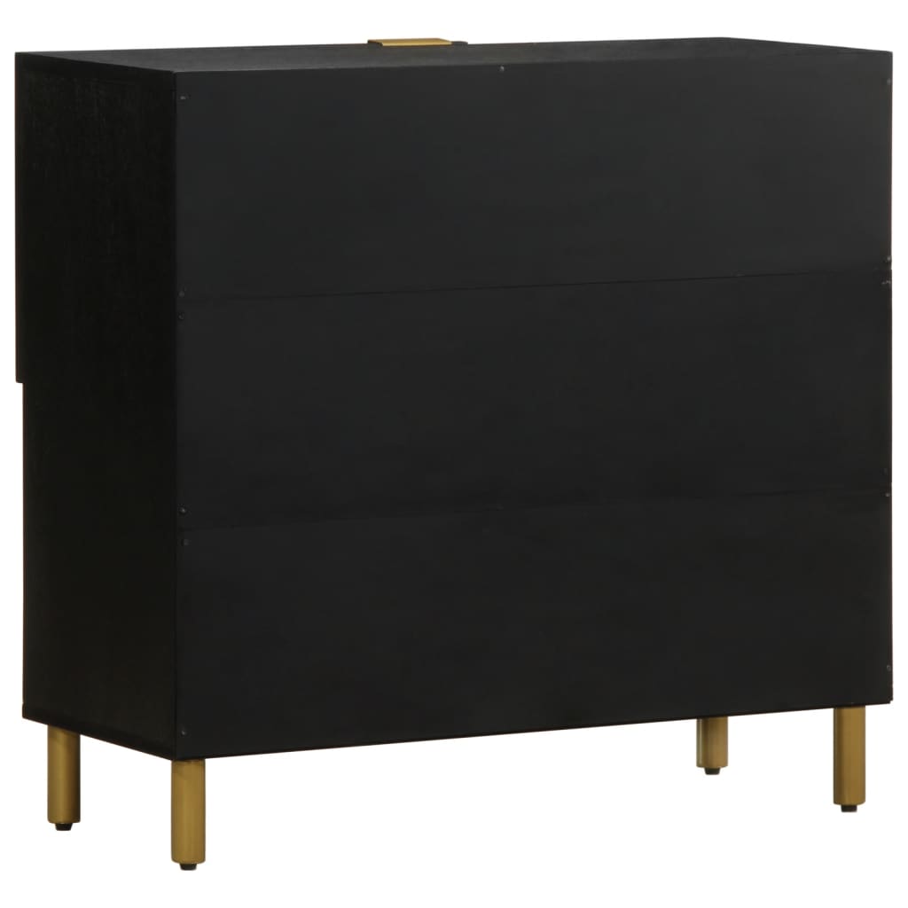 vidaXL Sideboard Black 80x33x75 cm Engineered Wood