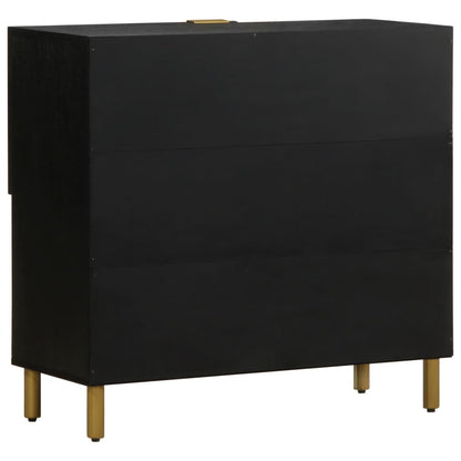 vidaXL Sideboard Black 80x33x75 cm Engineered Wood