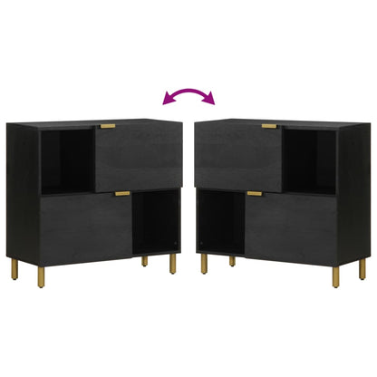 vidaXL Sideboard Black 80x33x75 cm Engineered Wood