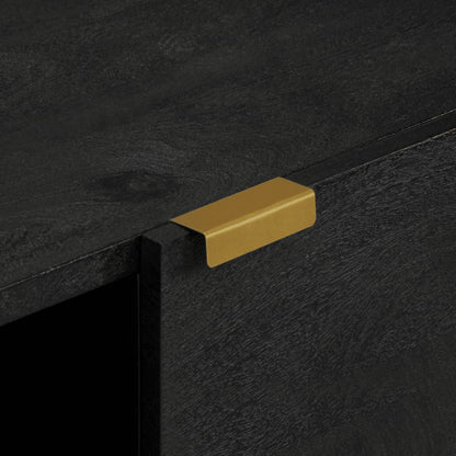 vidaXL Sideboard Black 80x33x75 cm Engineered Wood