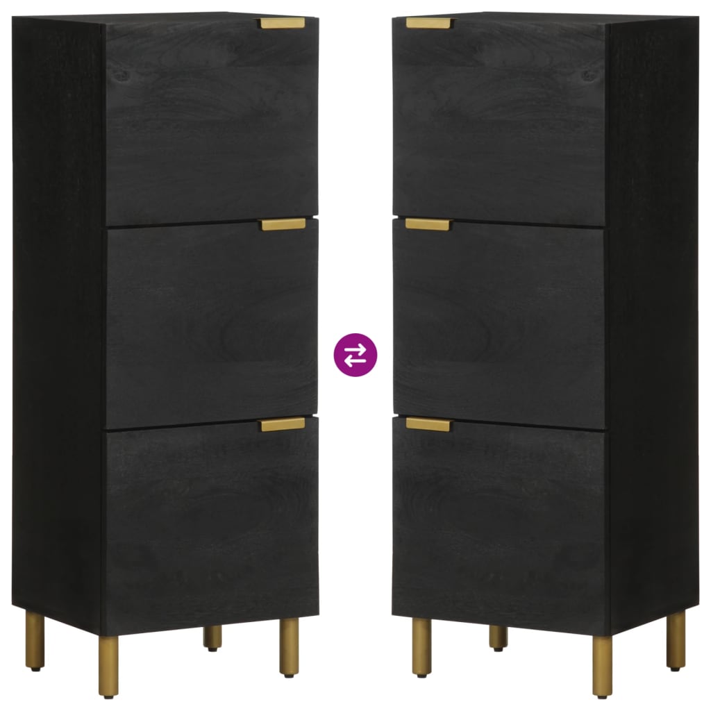 vidaXL Highboard Black 40x33x110 cm Engineered Wood