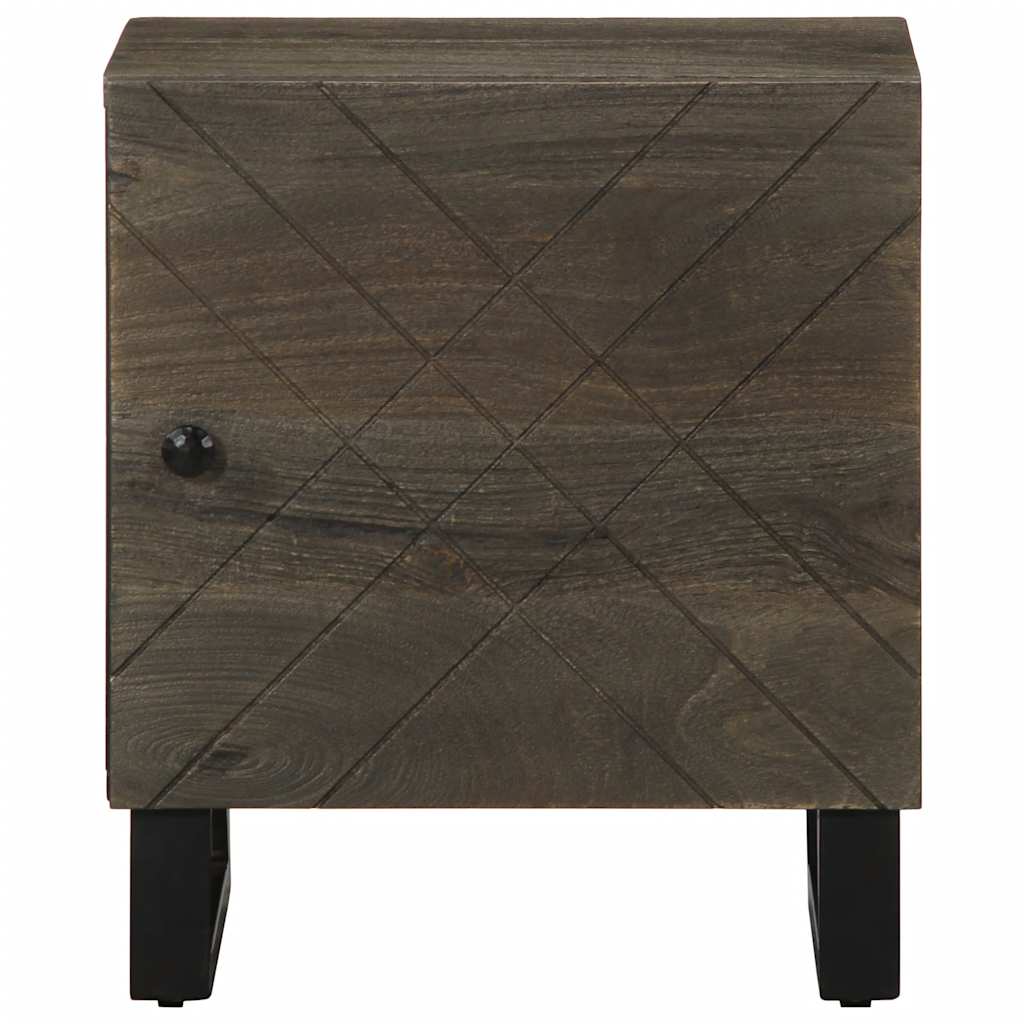 vidaXL Bedside Cabinets 2 pcs Black 40x33x46 cm Solid Wood Mango