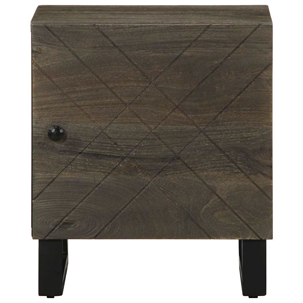 vidaXL Bedside Cabinets 2 pcs Black 40x33x46 cm Solid Wood Mango