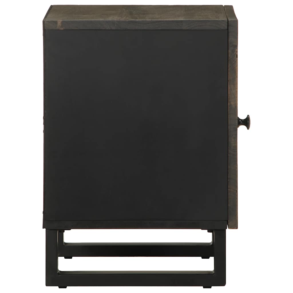 vidaXL Bedside Cabinets 2 pcs Black 40x33x46 cm Solid Wood Mango