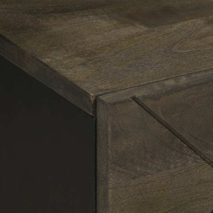 vidaXL Bedside Cabinets 2 pcs Black 40x33x46 cm Solid Wood Mango