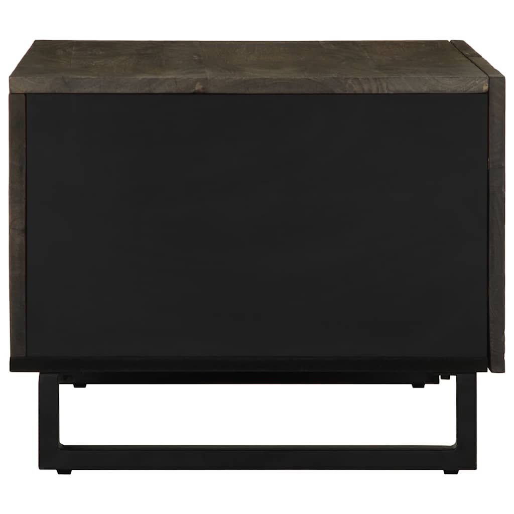 vidaXL Coffee Table Black 80x50x40 cm Solid Wood Mango