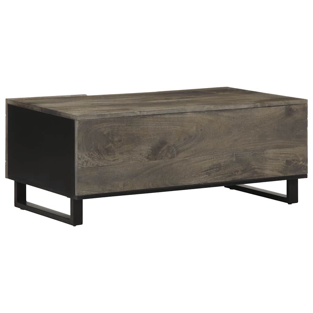 vidaXL Coffee Table Black 100x54x40 cm Solid Wood Mango