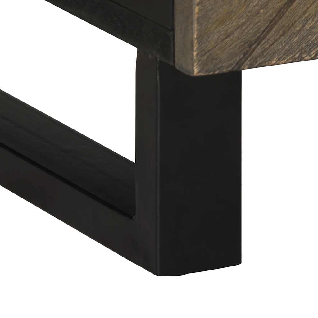 vidaXL Coffee Table Black 100x54x40 cm Solid Wood Mango