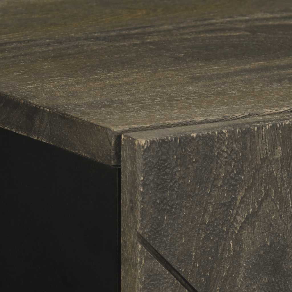 vidaXL Sideboard Black 40x33x75 cm Solid Wood Mango