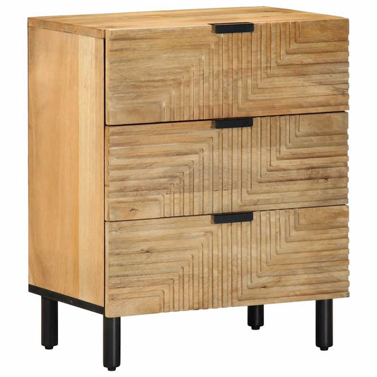 vidaXL Bedside Cabinet Brown 50x33x60 cm Solid Wood Mango