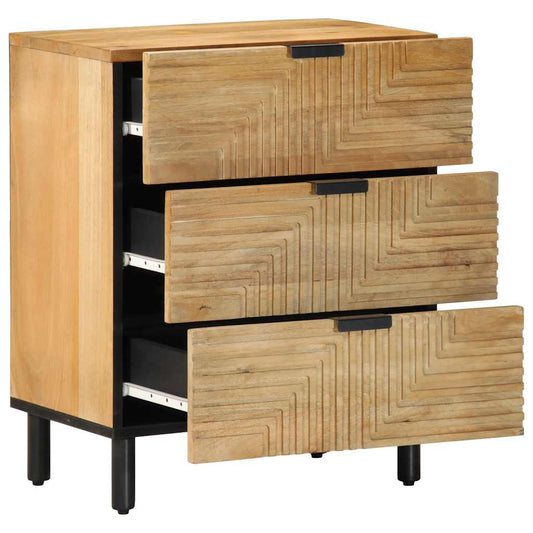 vidaXL Bedside Cabinet Brown 50x33x60 cm Solid Wood Mango
