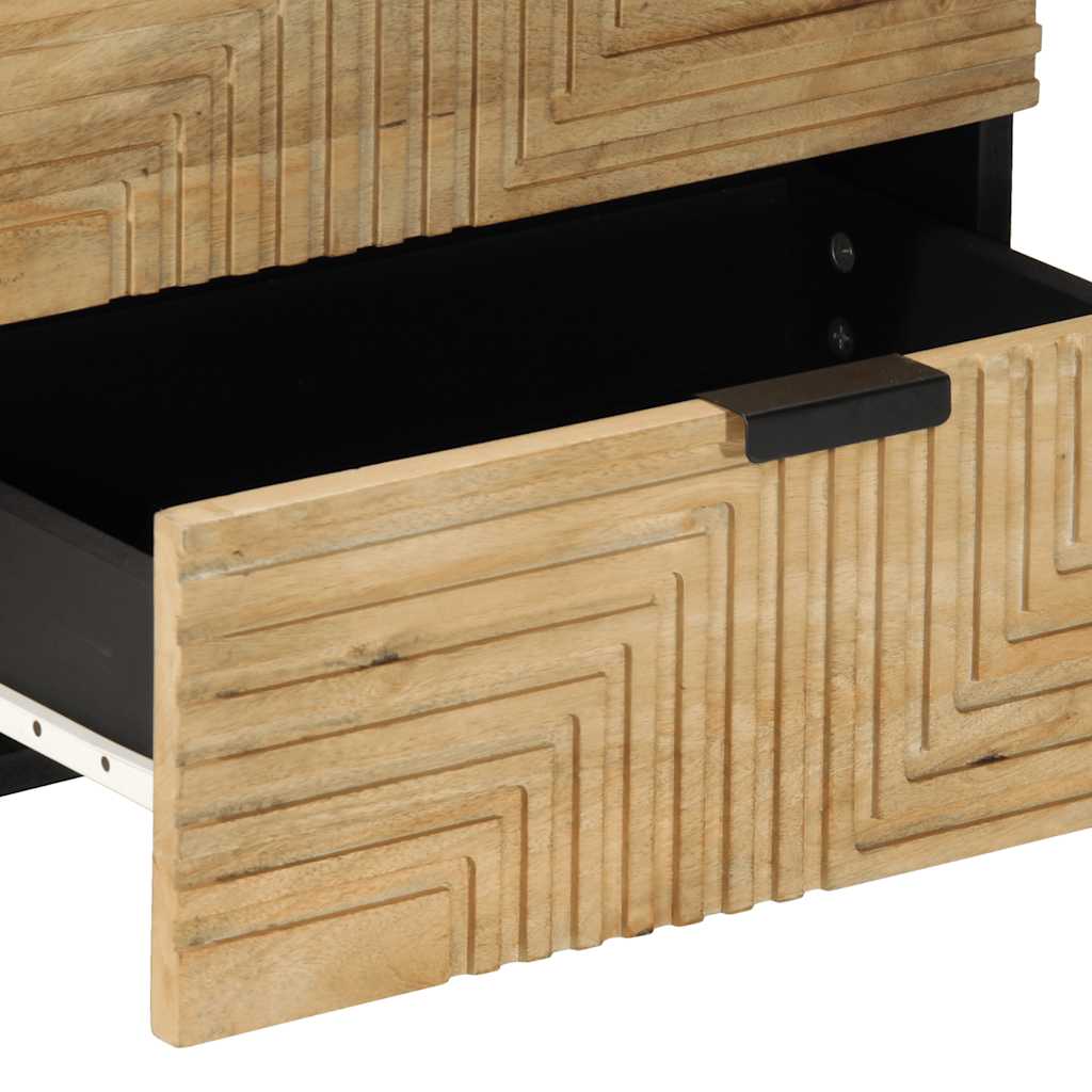 vidaXL Bedside Cabinet Brown 50x33x62 cm Solid Wood Mango