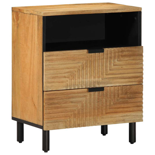 vidaXL Bedside Cabinet Brown 50x33x60 cm Solid Wood Mango