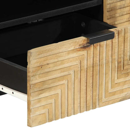 vidaXL TV Cabinet Brown 105x33x46 cm Solid Wood Mango