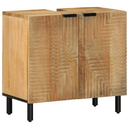 vidaXL Bathroom Sink Cabinet Brown 62x33x58 cm Solid Wood Mango