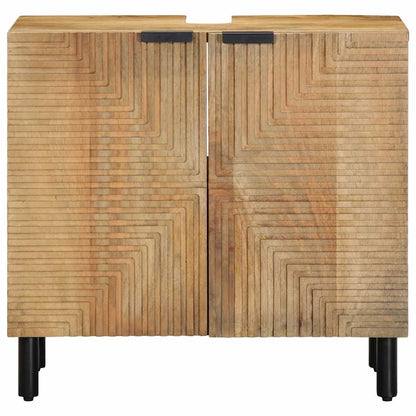 vidaXL Bathroom Sink Cabinet Brown 62x33x58 cm Solid Wood Mango